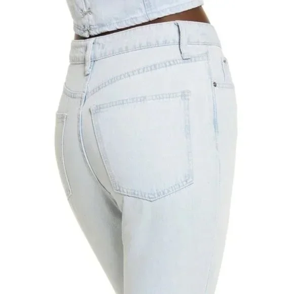 NWT WeWoreWhat The Icon High Waisted Light Wash Bootcut Jean - Picture 4 of 11